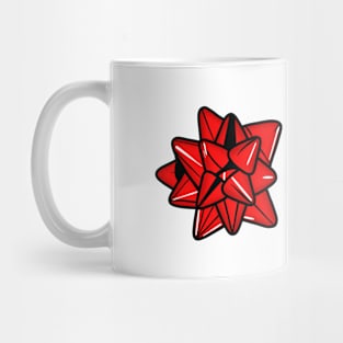 Christmas Bow (red) Mug